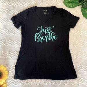 “Just Breathe” Yoga Tee for Women